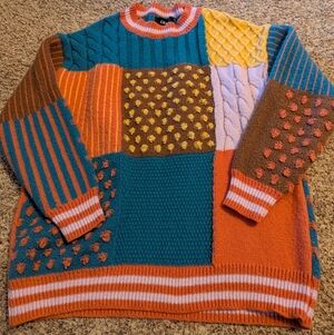Cider Patchwork Sweater
